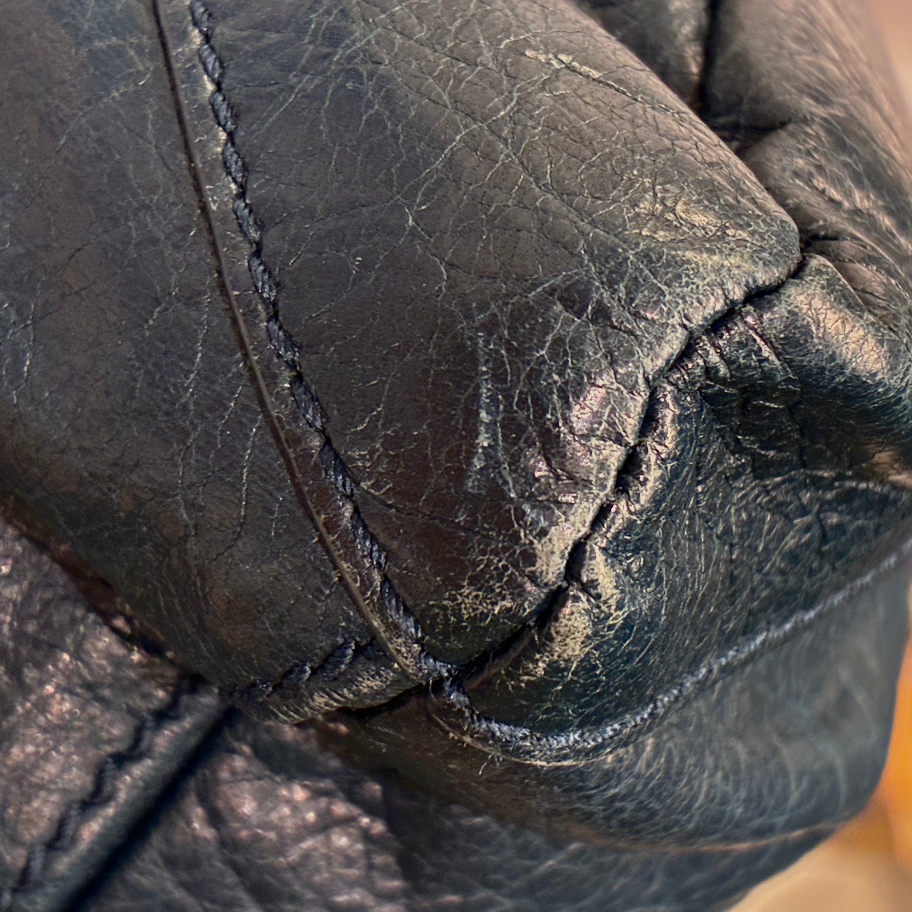 Balenciaga Dark Green Classic Square Handbag