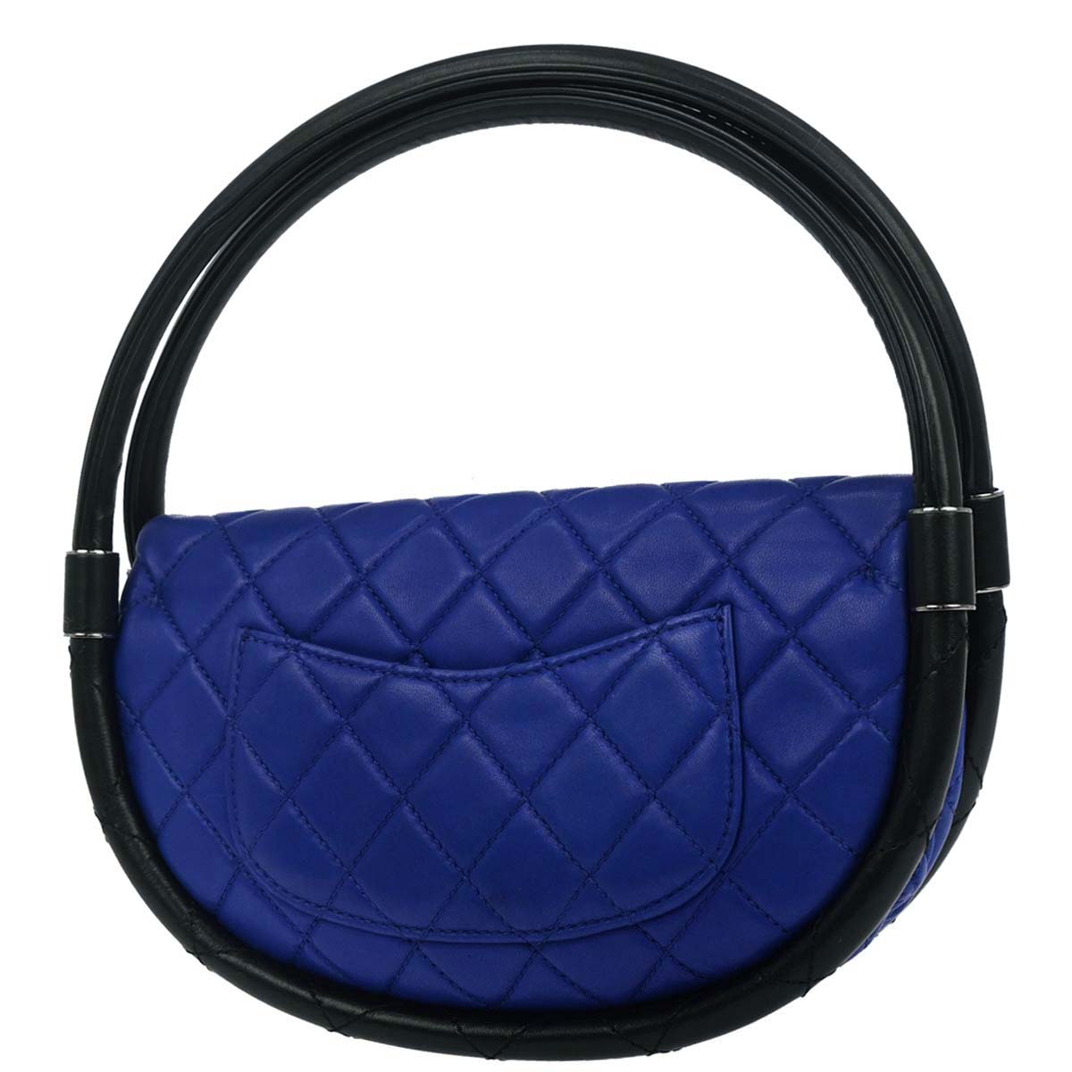 Chanel Blue Lambskin Hula Hoop Small Handbag
