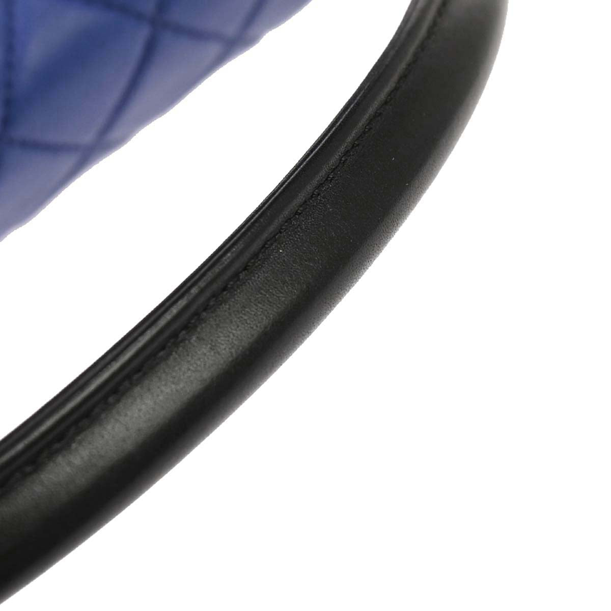 Chanel Blue Lambskin Hula Hoop Small Handbag