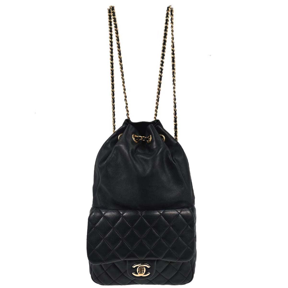 Chanel 2015-2016 Navy Lambskin Seoul Backpack