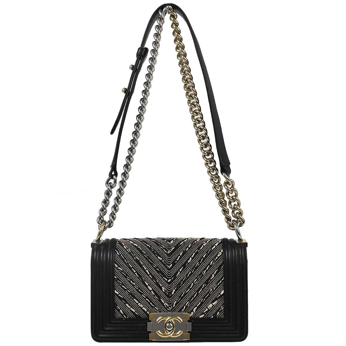 Boy Chanel 2018 Black Lambskin Small Chain Shoulder Bag