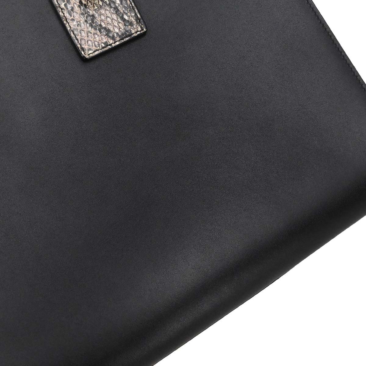 Saint Laurent * Black Python Sac de Jour 2way Shoulder Handbag
