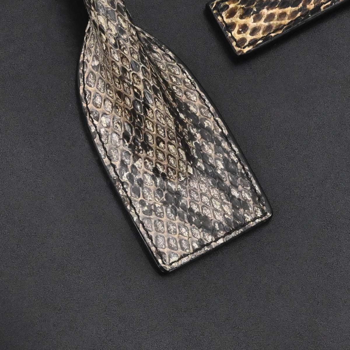 Saint Laurent * Black Python Sac de Jour 2way Shoulder Handbag