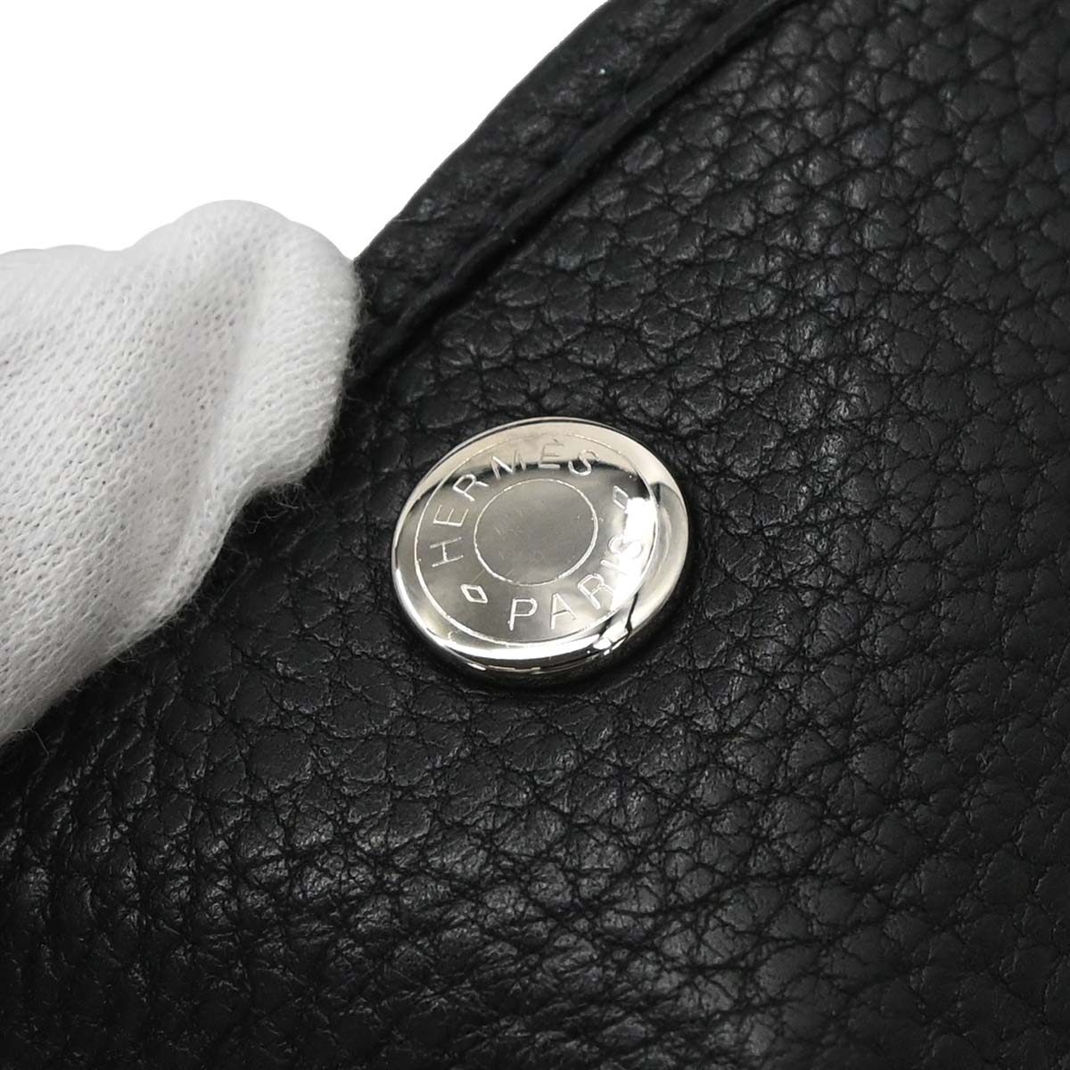 Hermes Black Negonda Garden Party 36 PM Tote Bag