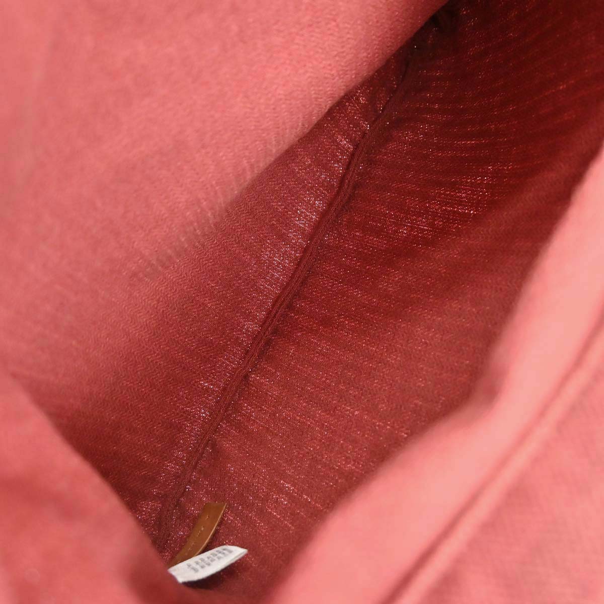 Hermes Rouge H Toile Chevrons Barenia Aline MM Shoulder Bag