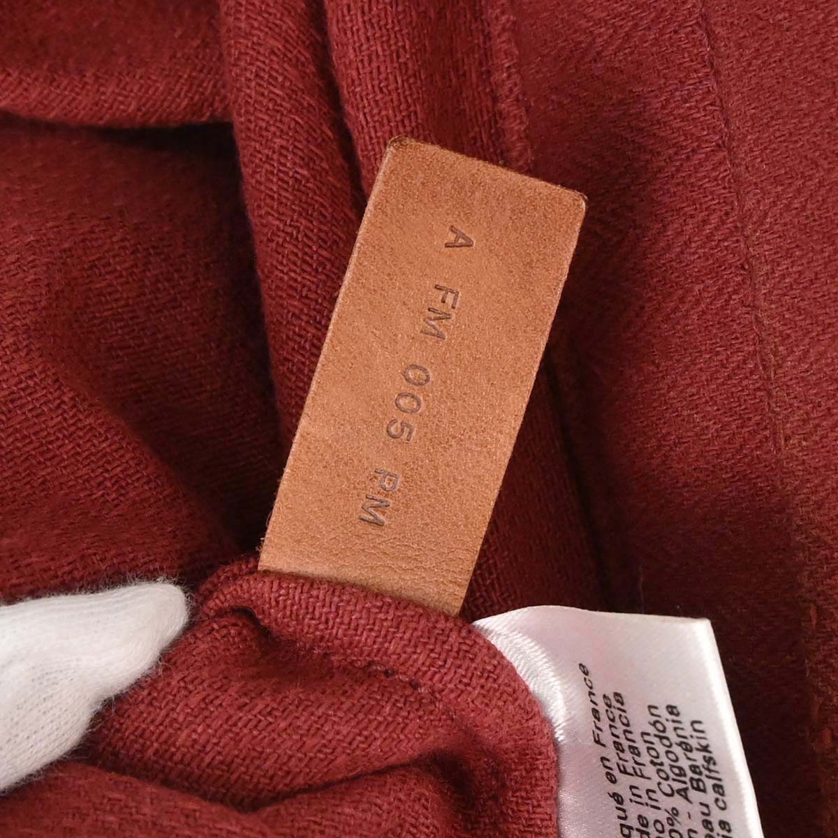 Hermes Rouge H Toile Chevrons Barenia Aline MM Shoulder Bag
