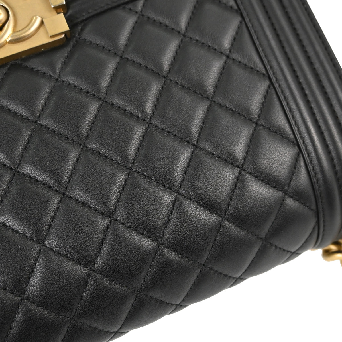Boy Chanel 2018 Black Lambskin Medium Shoulder Bag