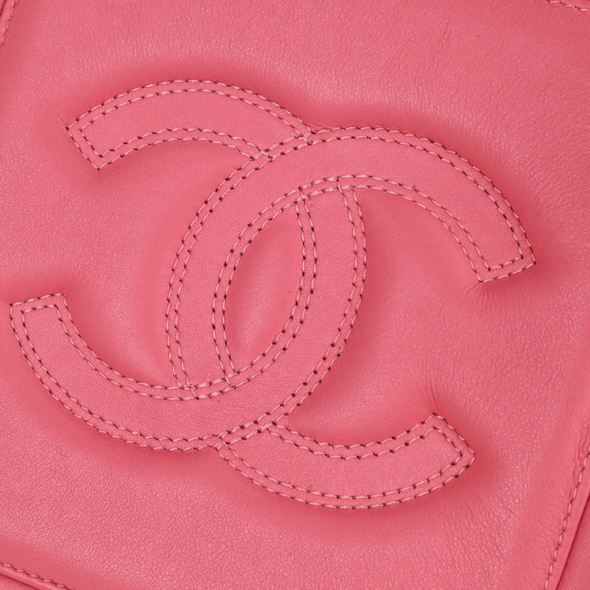 Chanel Pink Lambskin CC Octagon Camera Bag