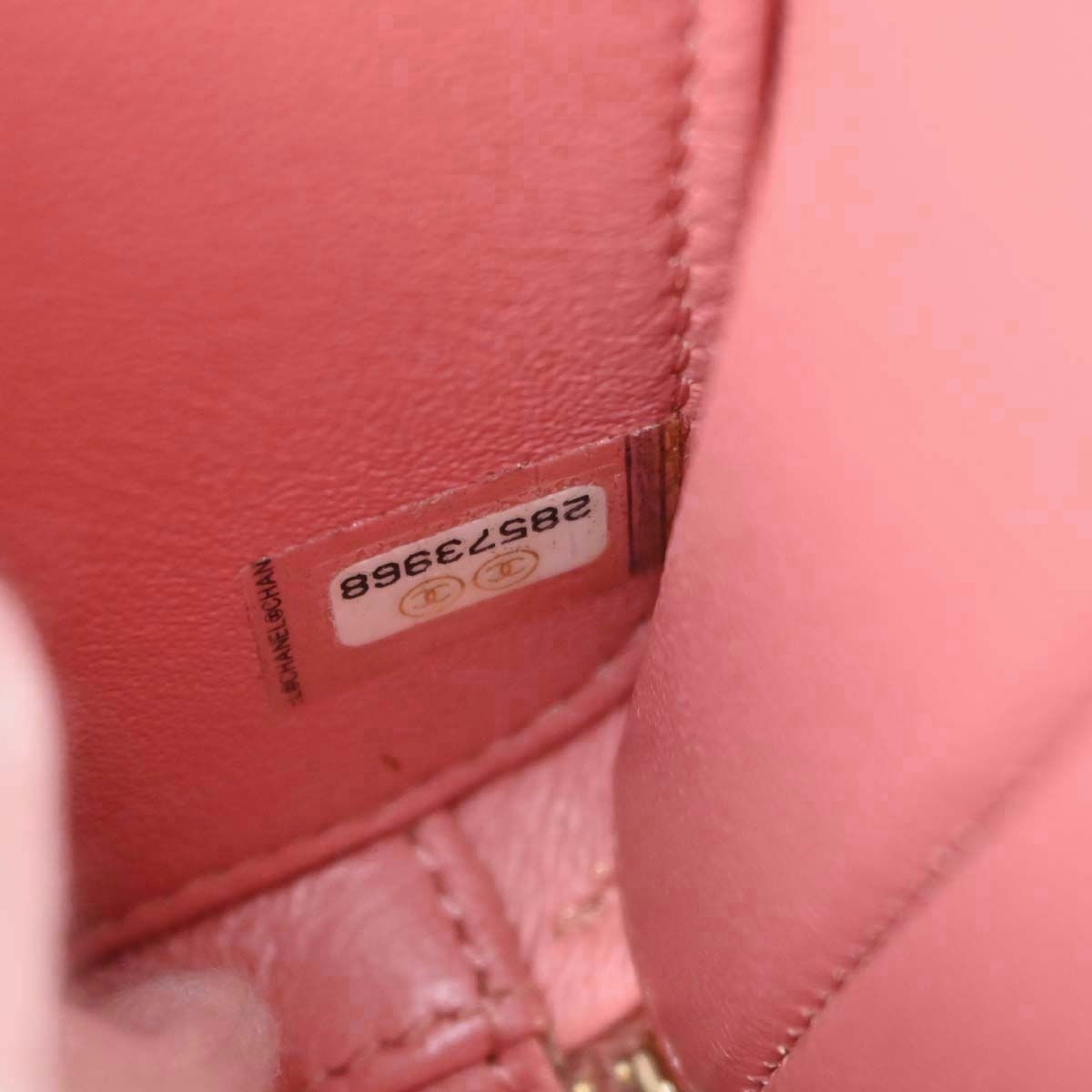 Chanel Pink Caviar Skin CC Filigree 2way Shoulder Vanity Handbag
