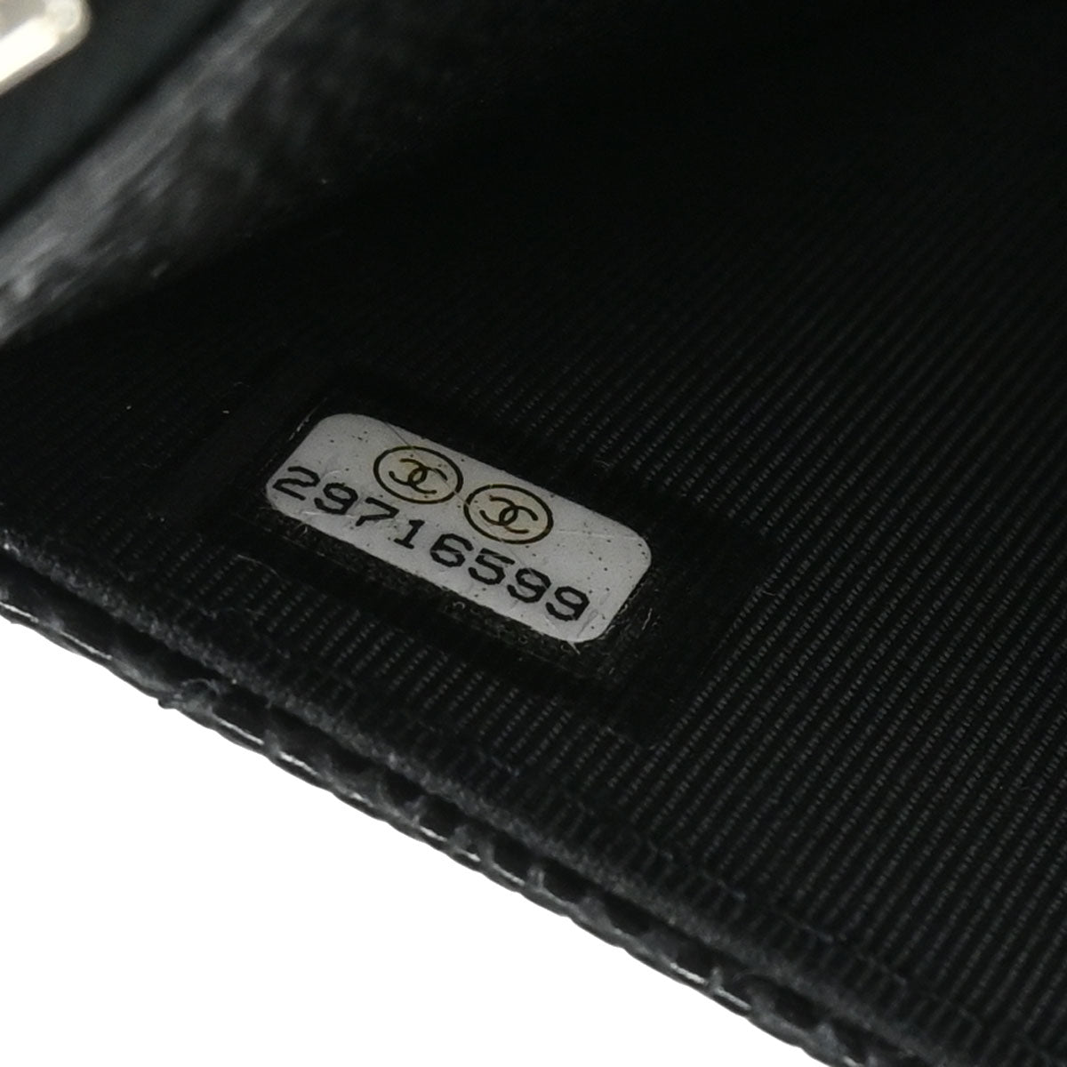 Chanel Black Caviar Skin Classic WOC Wallet on Chain Shoulder Bag