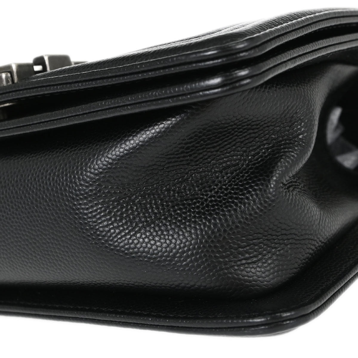 Boy Chanel 2018 Black Caviar Skin Small Chain Shoulder Bag