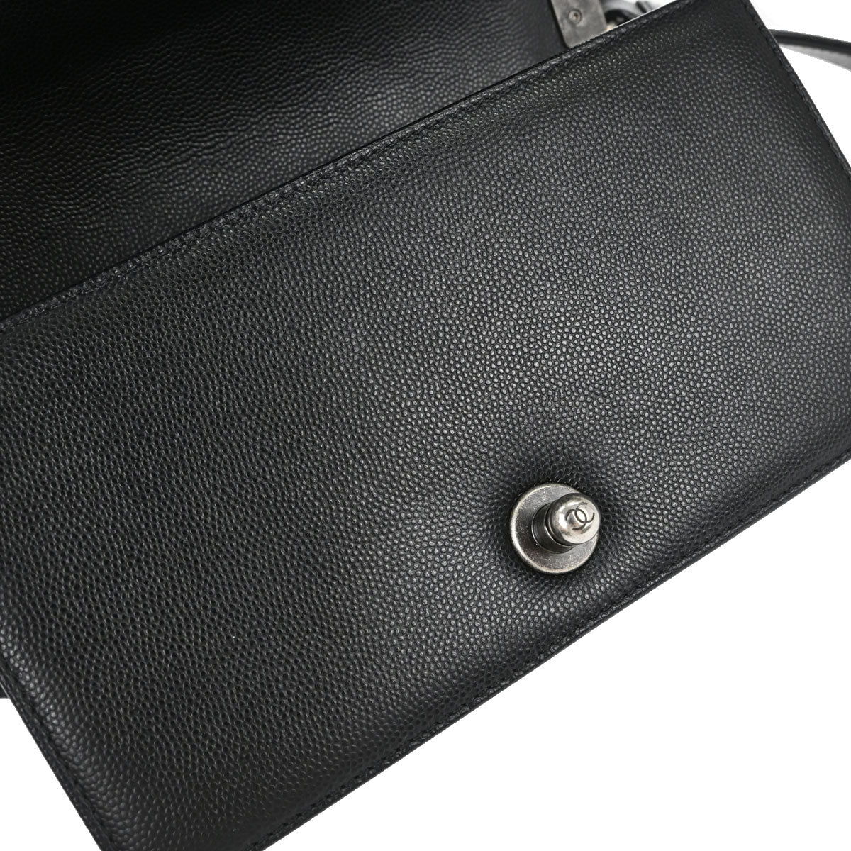 Boy Chanel 2018 Black Caviar Skin Small Chain Shoulder Bag