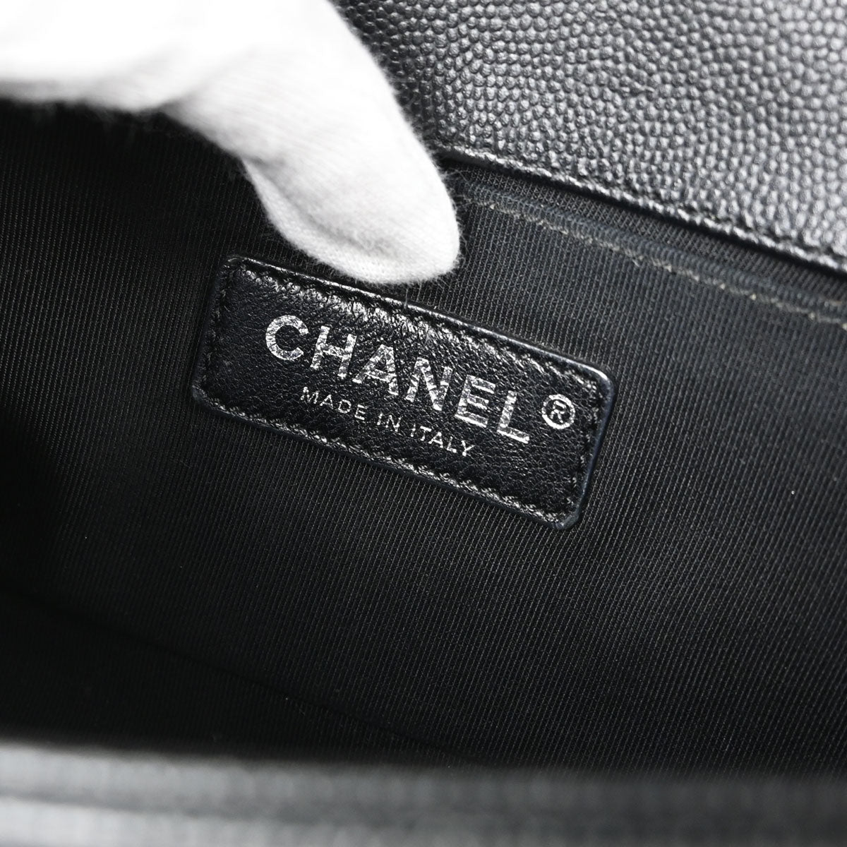 Boy Chanel 2018 Black Caviar Skin Small Chain Shoulder Bag