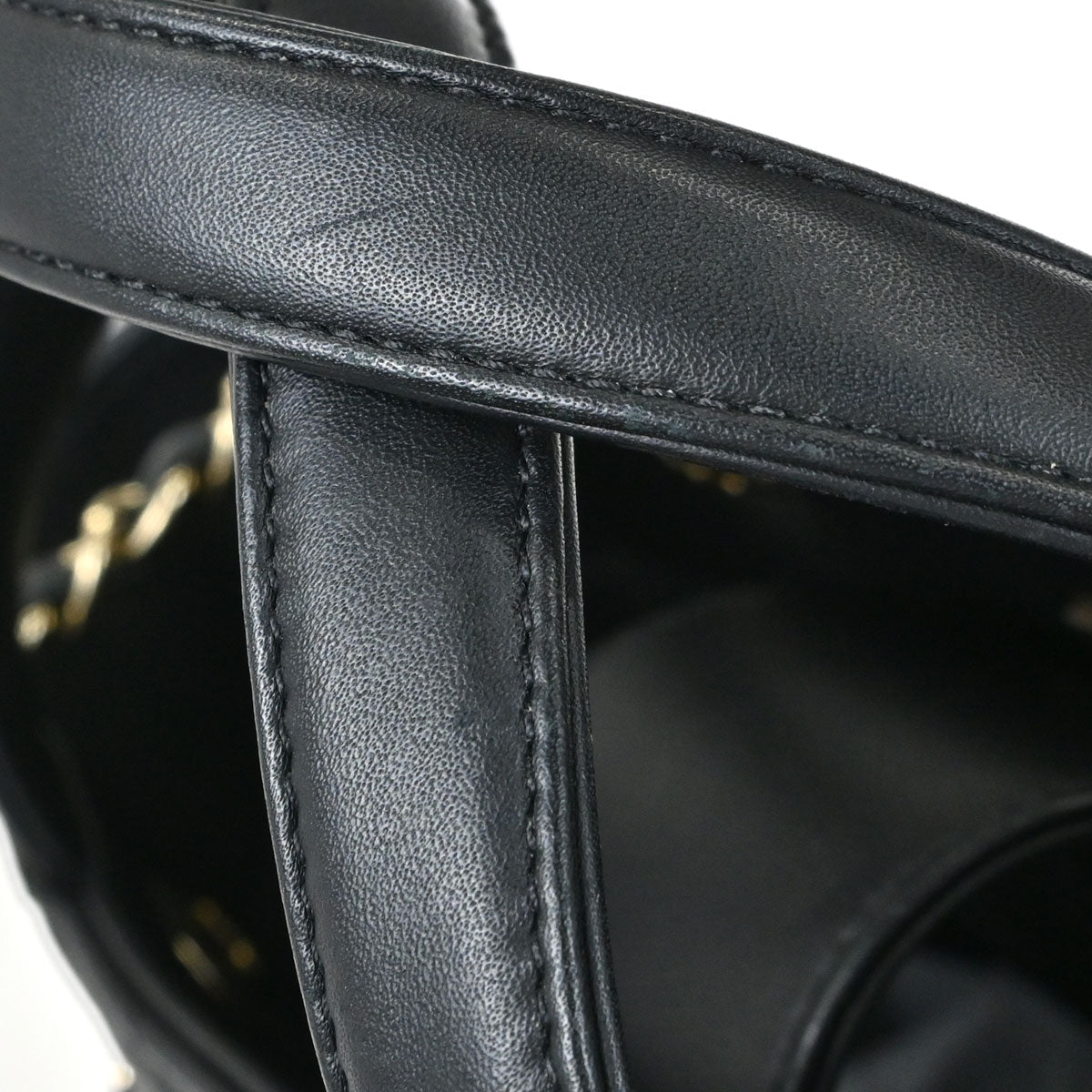 Chanel 2018-2019 Black Calfskin Statement Chevron Shopping Tote 2way Shoulder Handbag