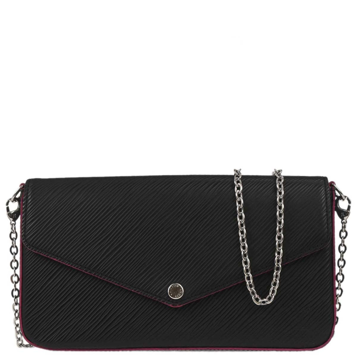 Louis Vuitton 2017 Black Epi Pochette Felicie Shoulder Bag M64579