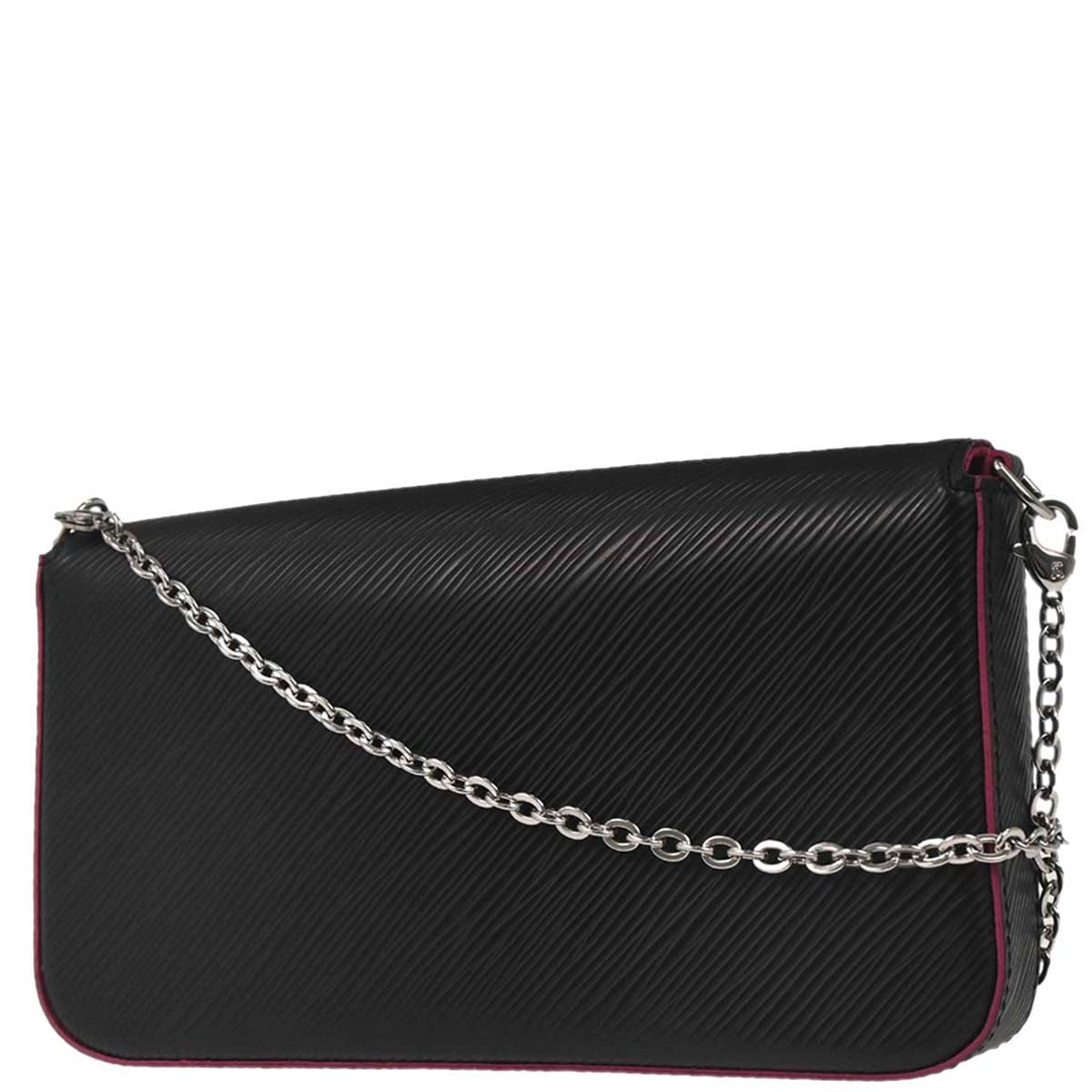 Louis Vuitton 2017 Black Epi Pochette Felicie Shoulder Bag M64579