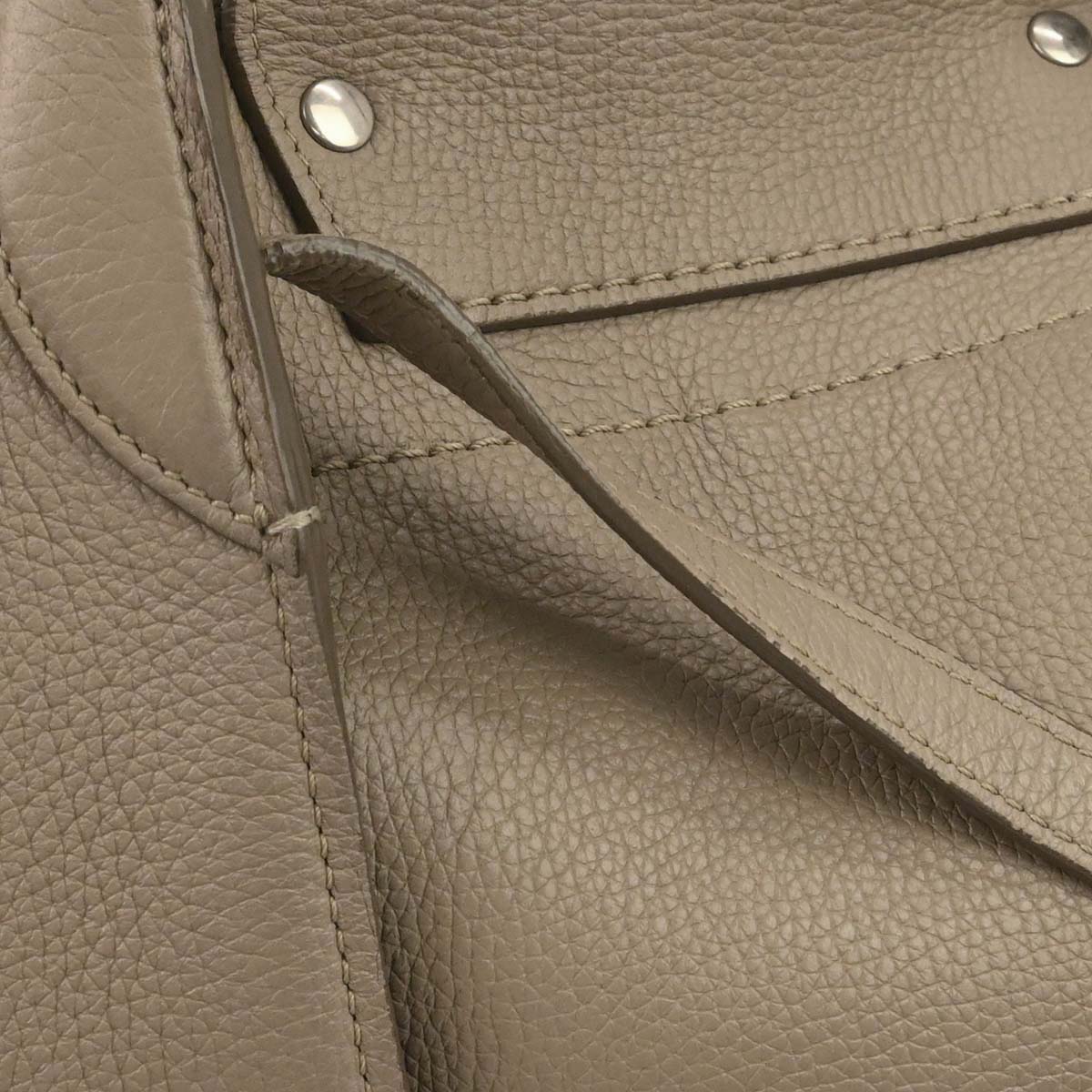 Celine Beige Calfskin Big Bag 2way Shoulder Tote Handbag