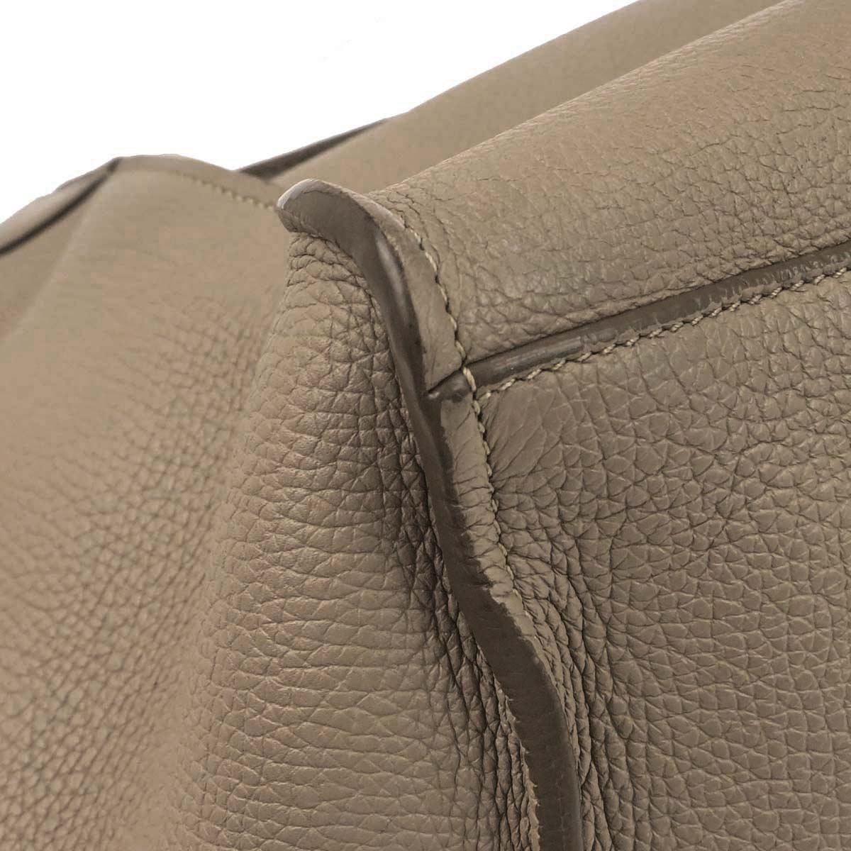 Celine Beige Calfskin Big Bag 2way Shoulder Tote Handbag