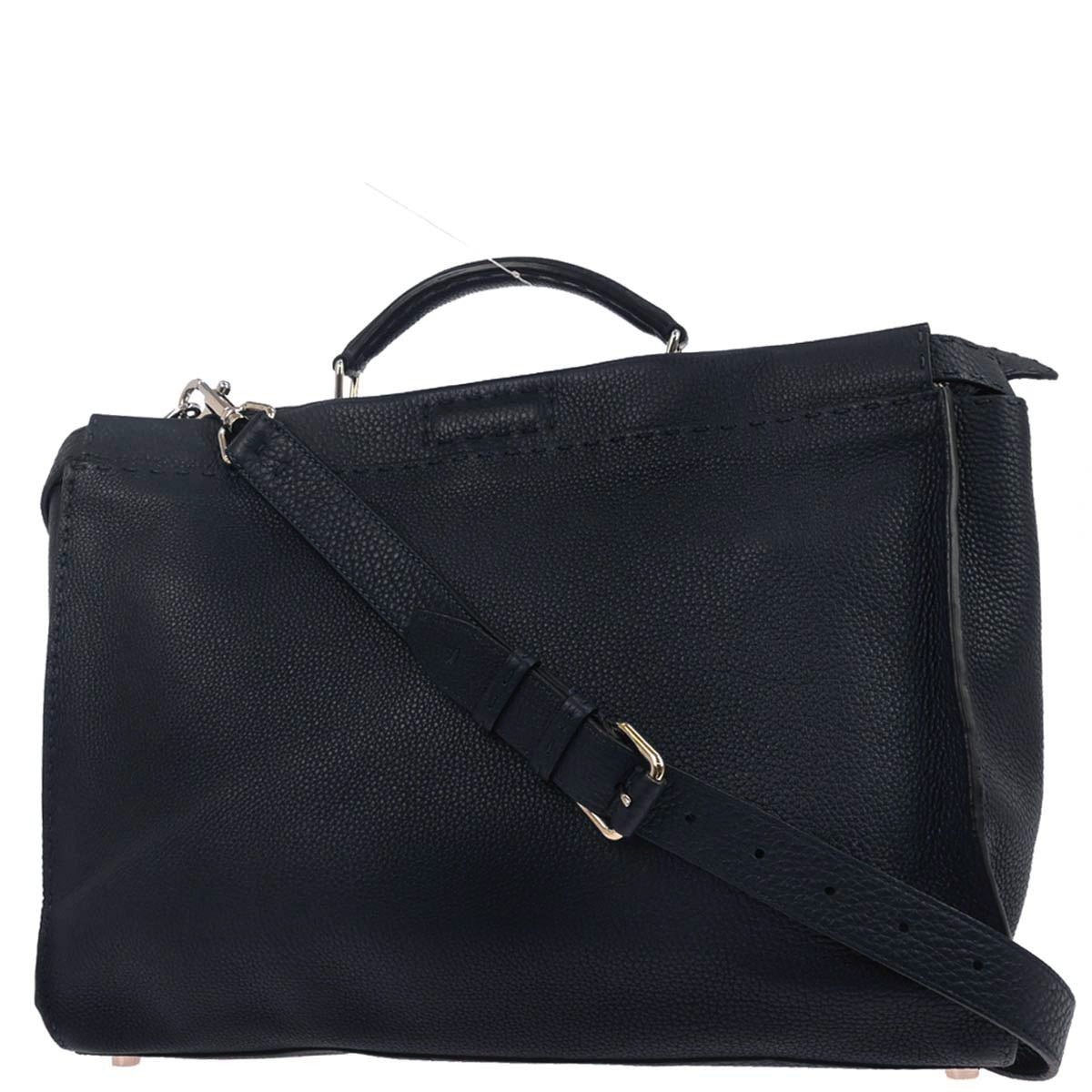 Fendi Navy Peekaboo Fit 2way Shoulder Handbag