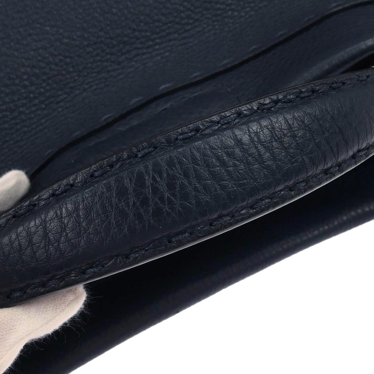 Fendi Navy Peekaboo Fit 2way Shoulder Handbag