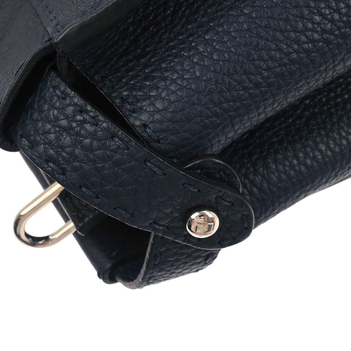 Fendi Navy Peekaboo Fit 2way Shoulder Handbag