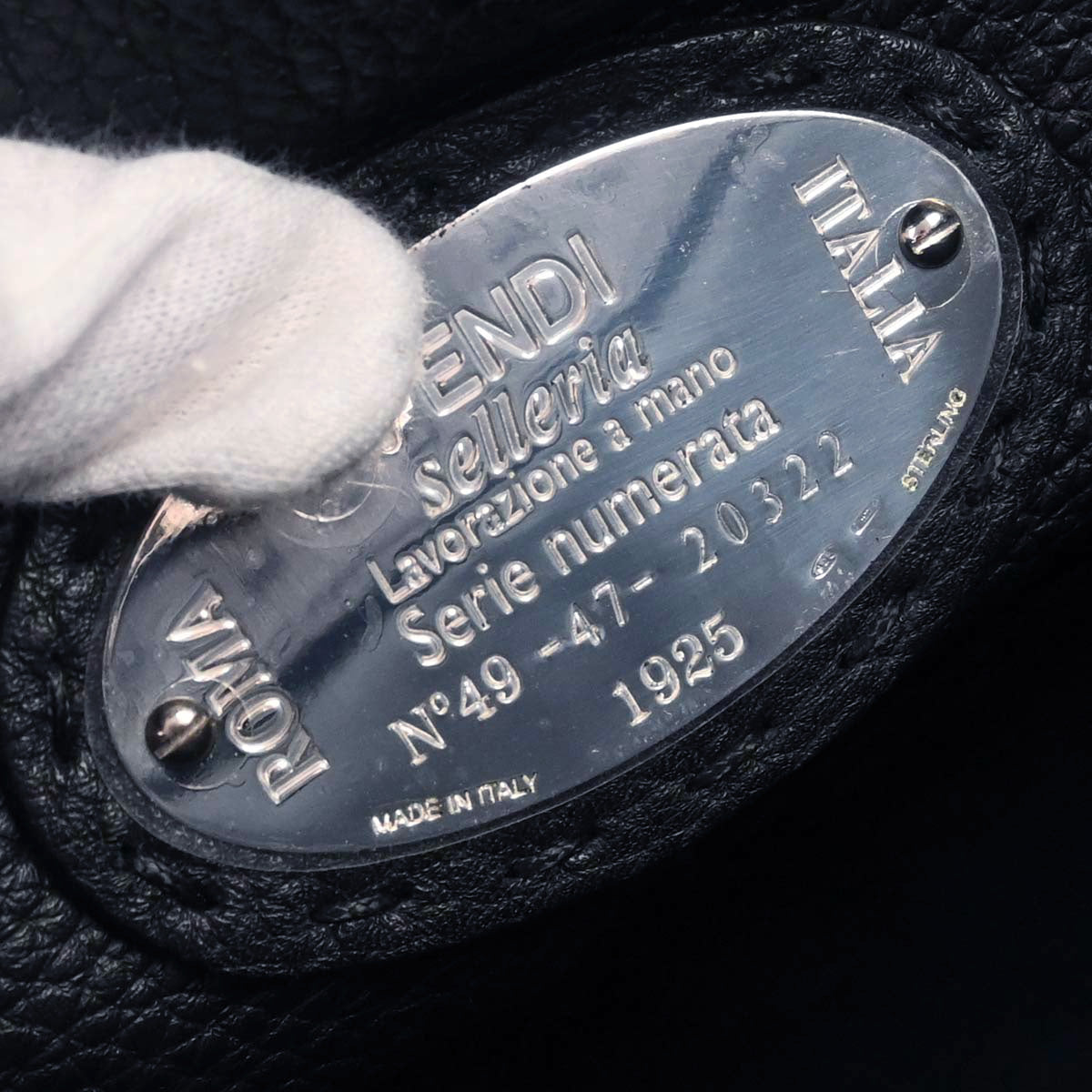 Fendi Navy Peekaboo Fit 2way Shoulder Handbag