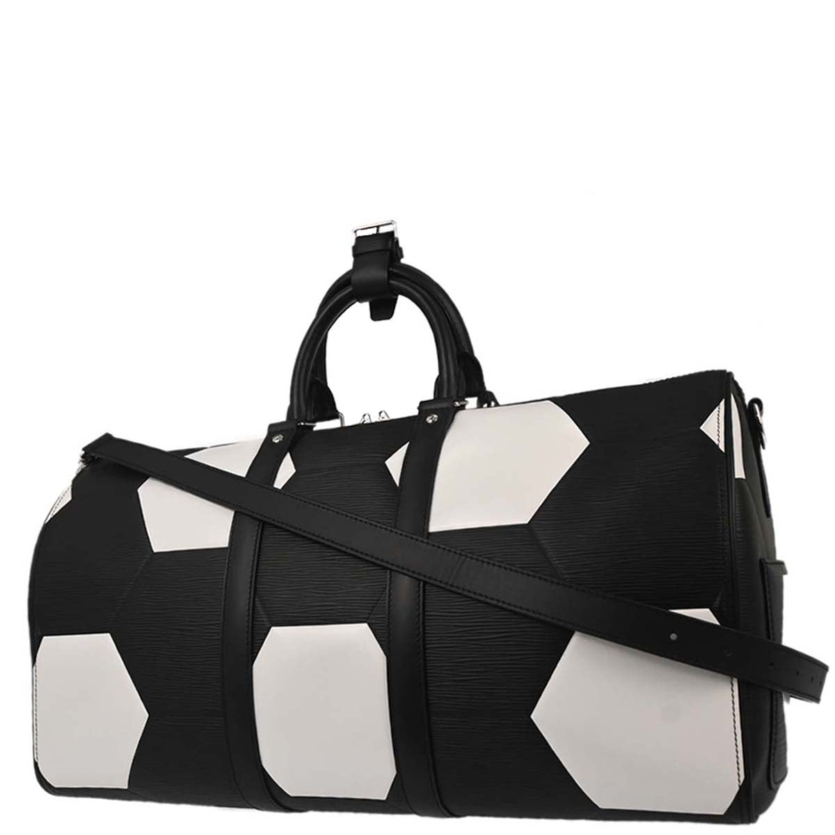 Louis Vuitton Black Epi Keepall Bandouliere 50 Shoulder Handbag M52187