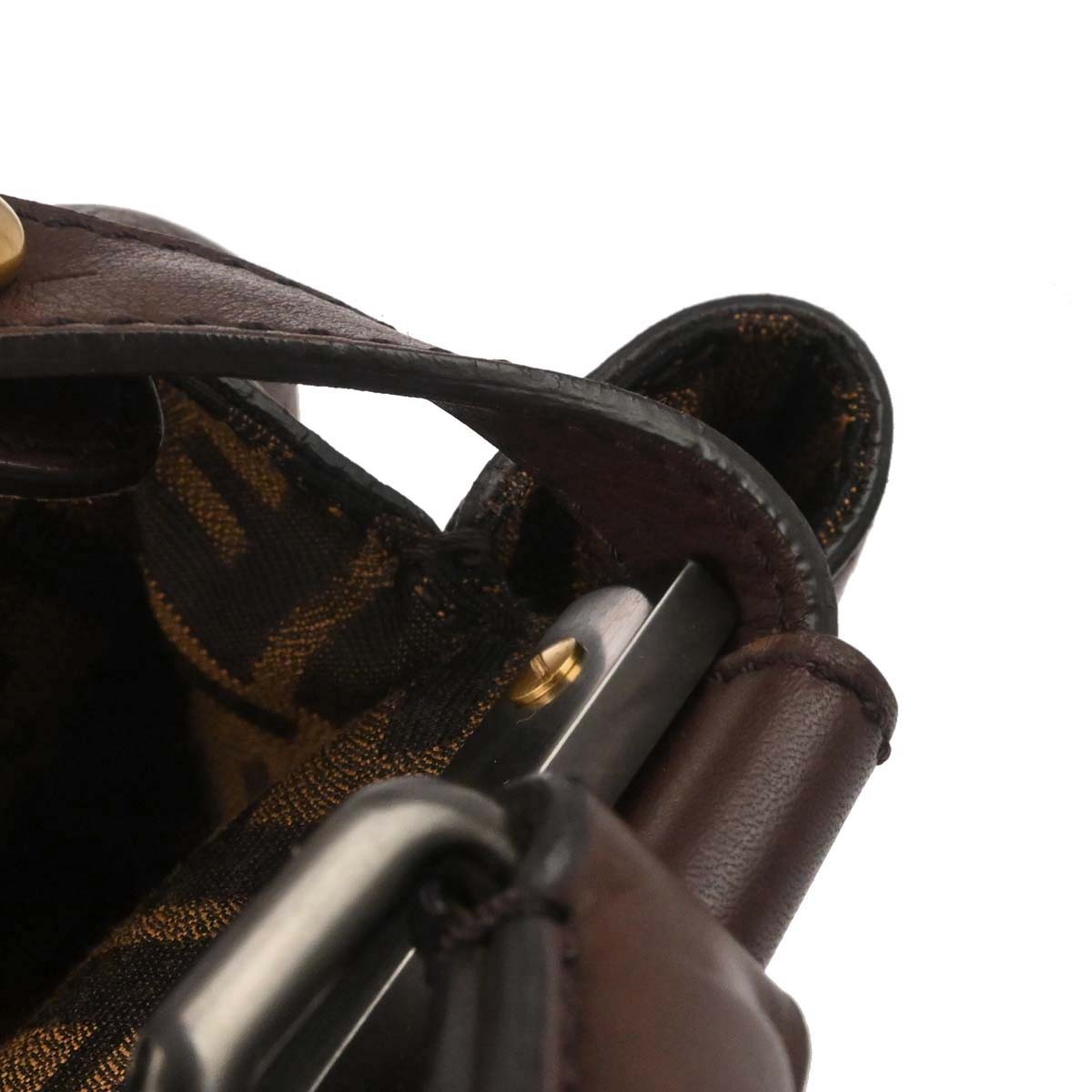 Fendi Brown Peekaboo 2way Shoulder Handbag