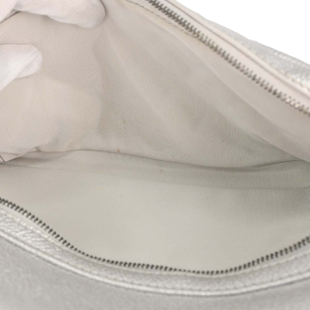 Chanel Metallic Silver Calfskin Casual Rock Backpack