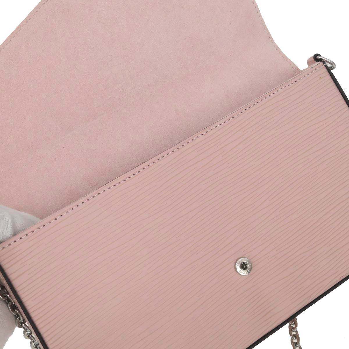 Louis Vuitton 2018 Pink Epi Pochette Felicie Shoulder Bag M62467
