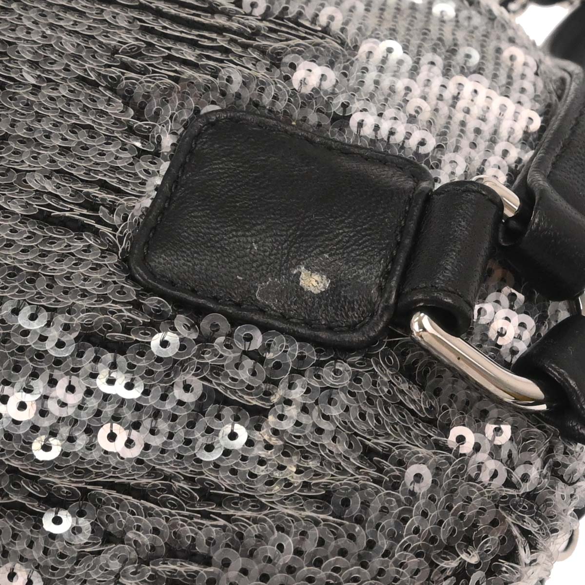 Chanel 2018 Gray Sequins Waterfall Backpack