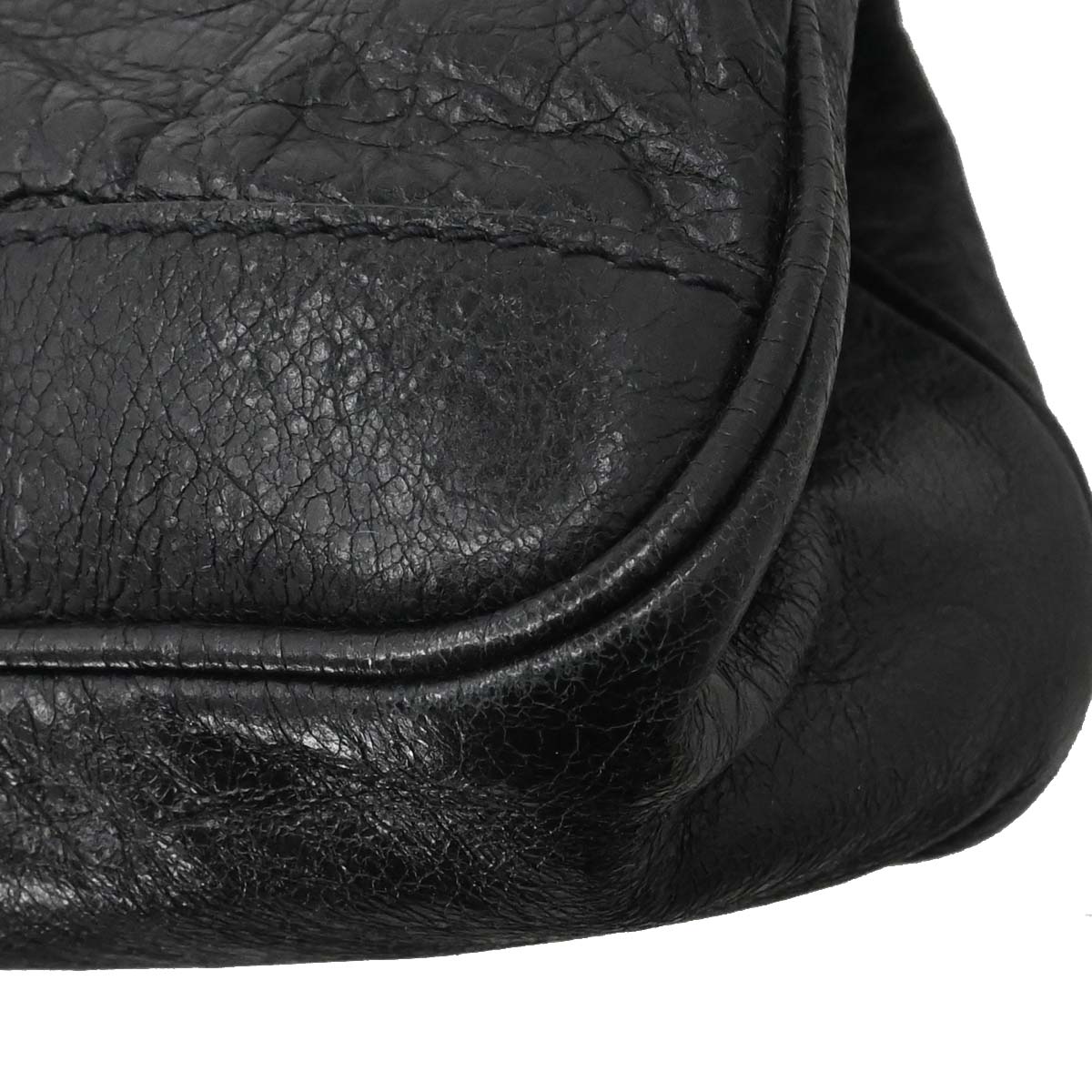 Balenciaga Black Lambskin Briefcase Business Handbag