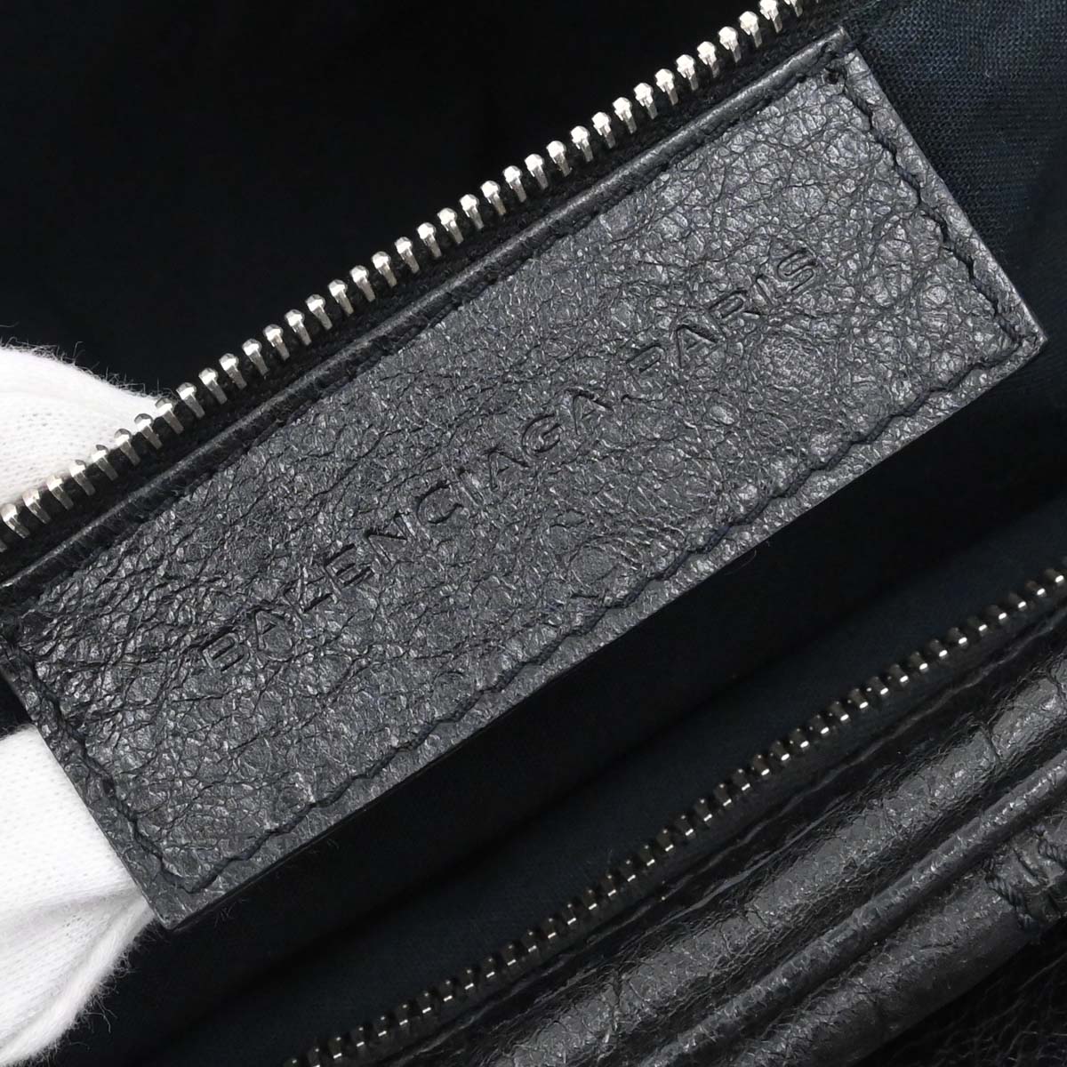 Balenciaga Black Lambskin Briefcase Business Handbag