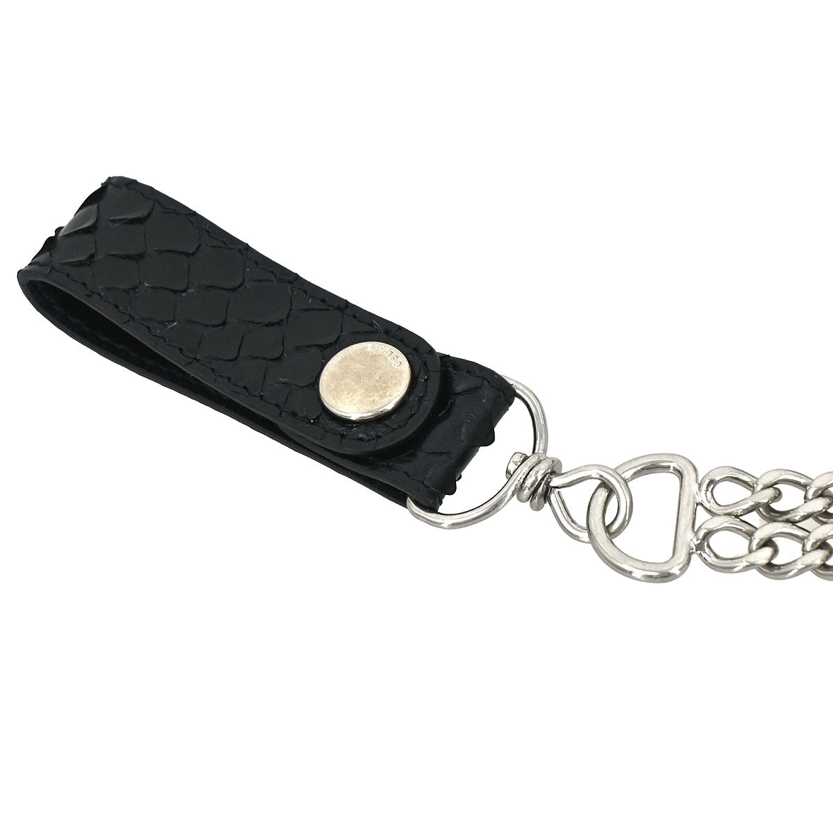 Celine Black Python Wallet with Chain