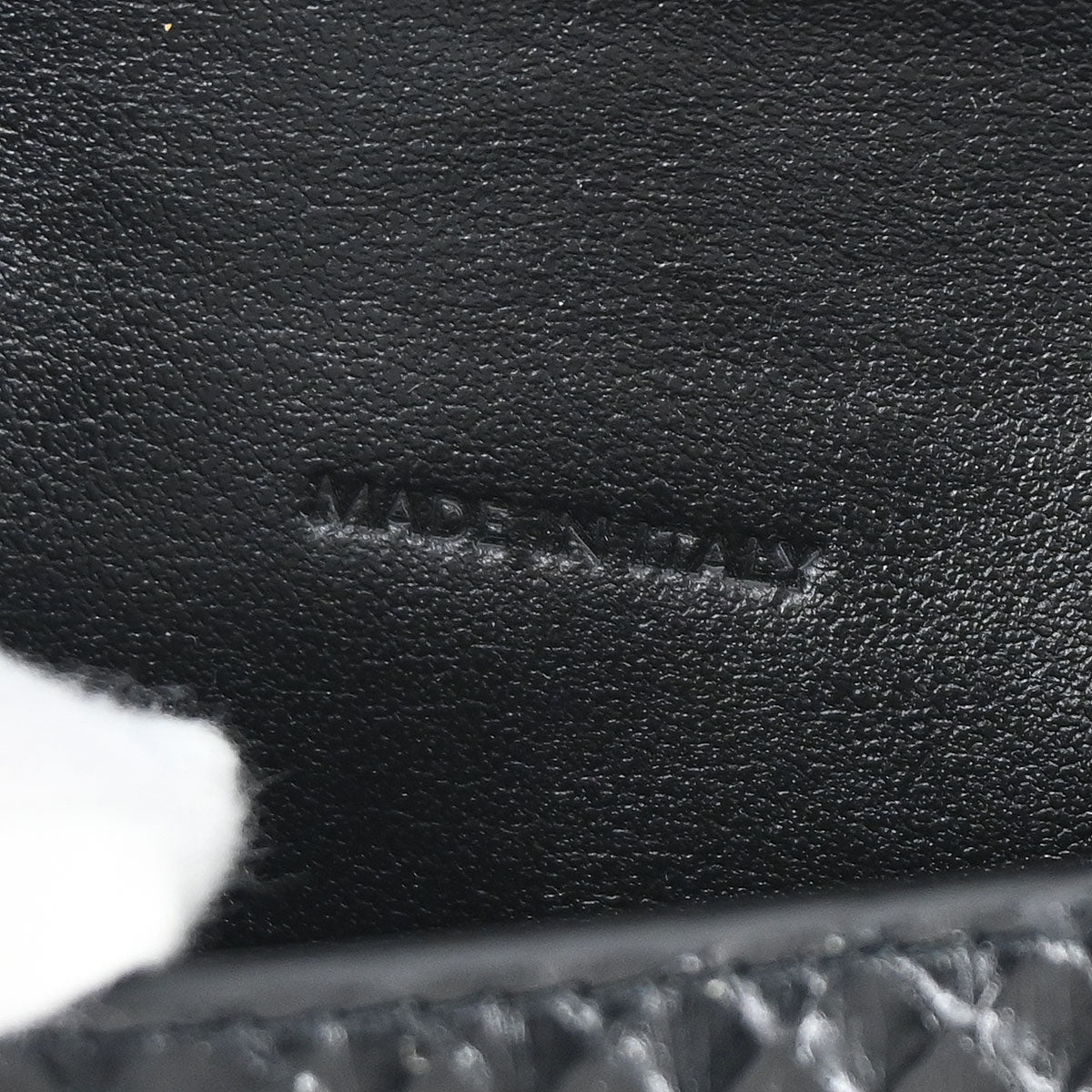 Celine Black Python Wallet with Chain