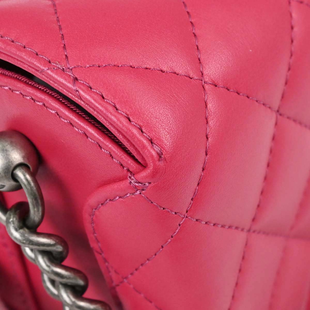 Chanel Pink Lambskin Vanity Shoulder Bag