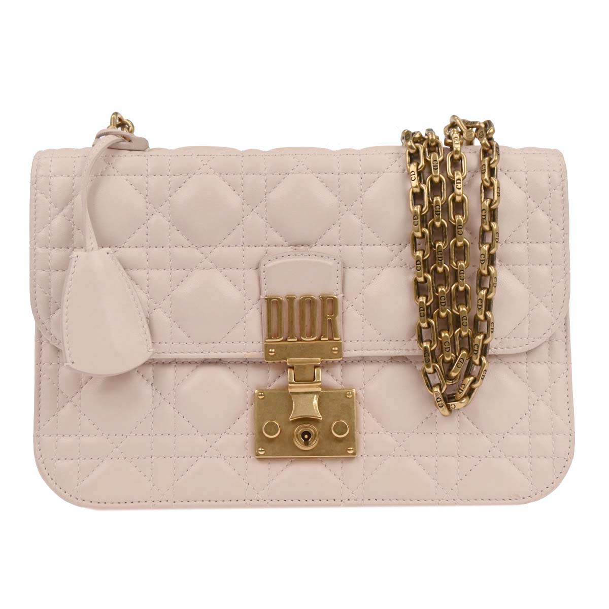 Christian Dior Light Pink Cannage Shoulder Bag