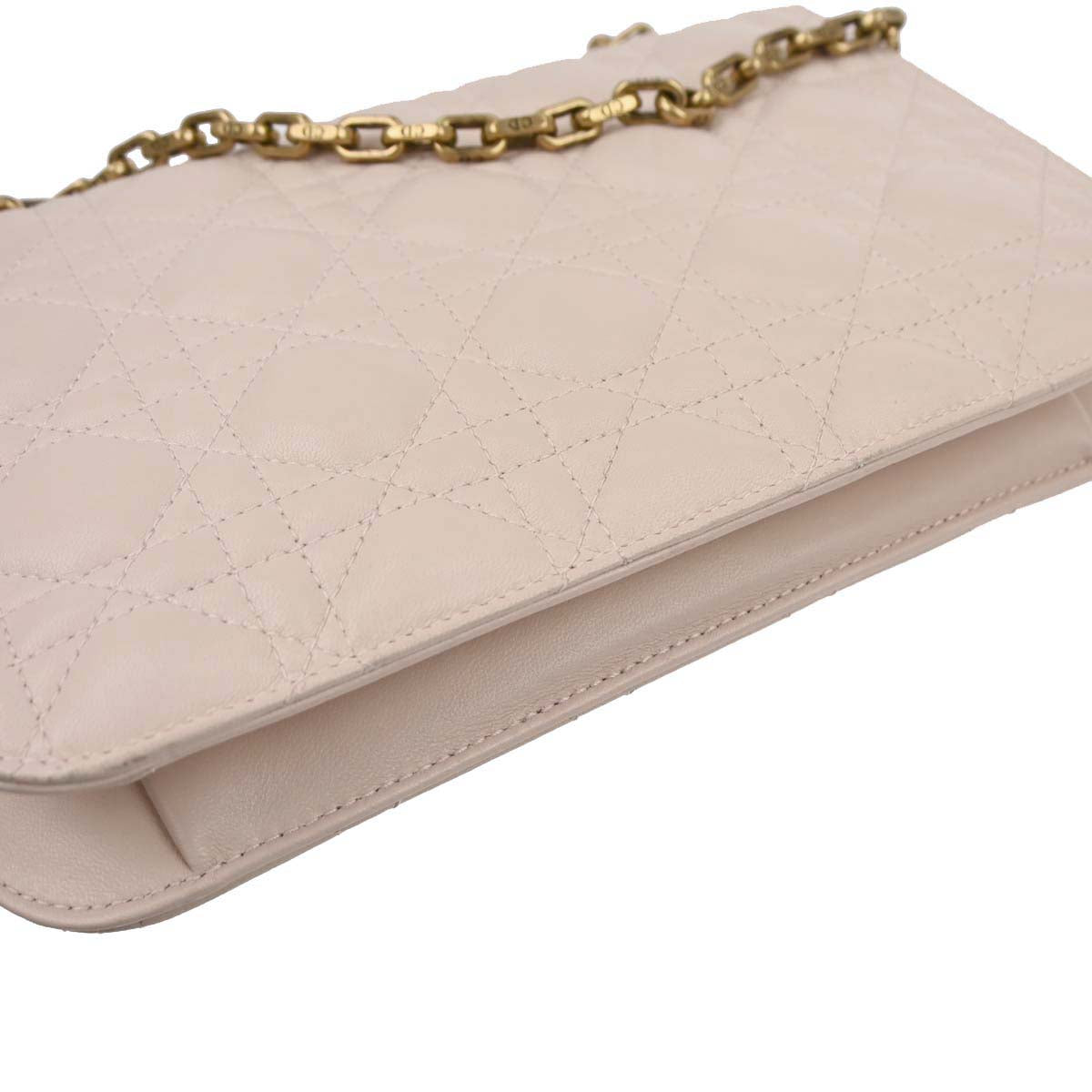 Christian Dior Light Pink Cannage Shoulder Bag