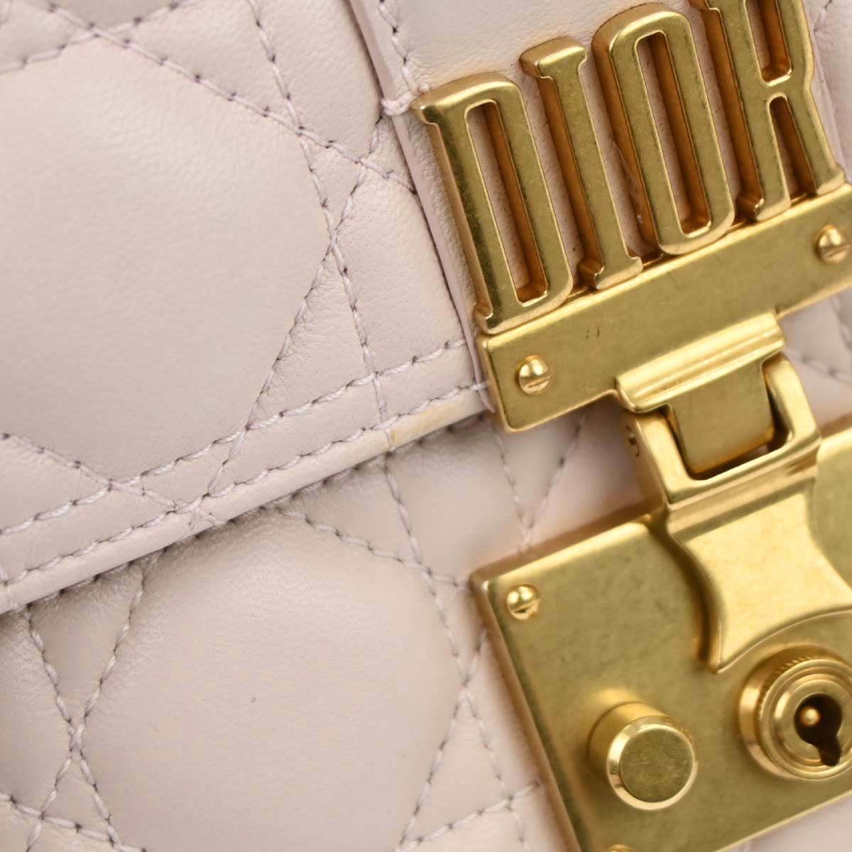 Christian Dior Light Pink Cannage Shoulder Bag