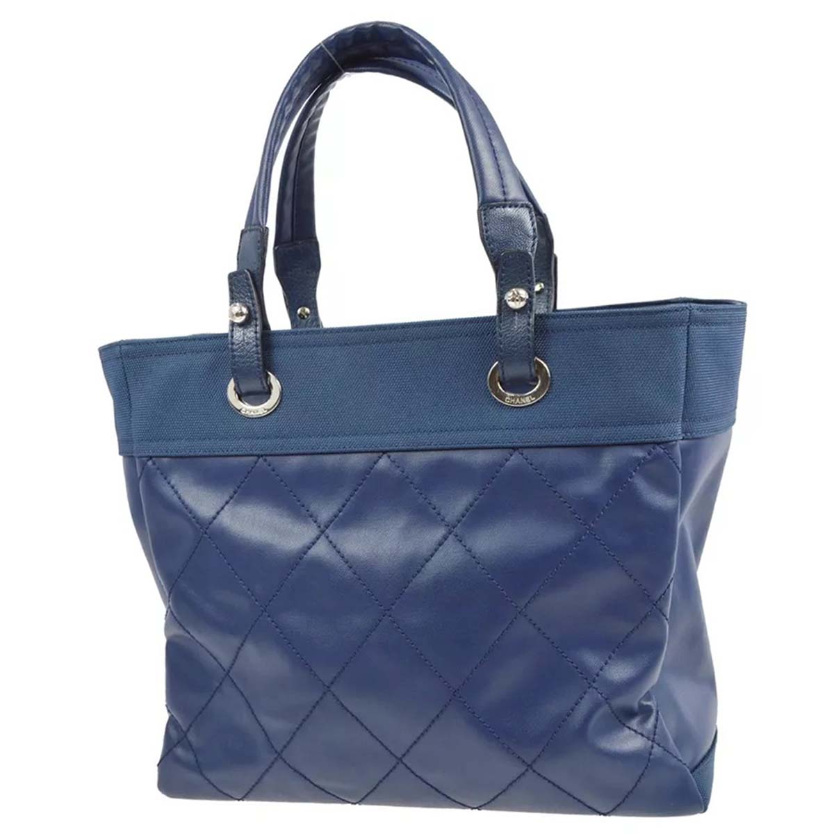 Chanel Blue Paris-Biarritz Tote Handbag