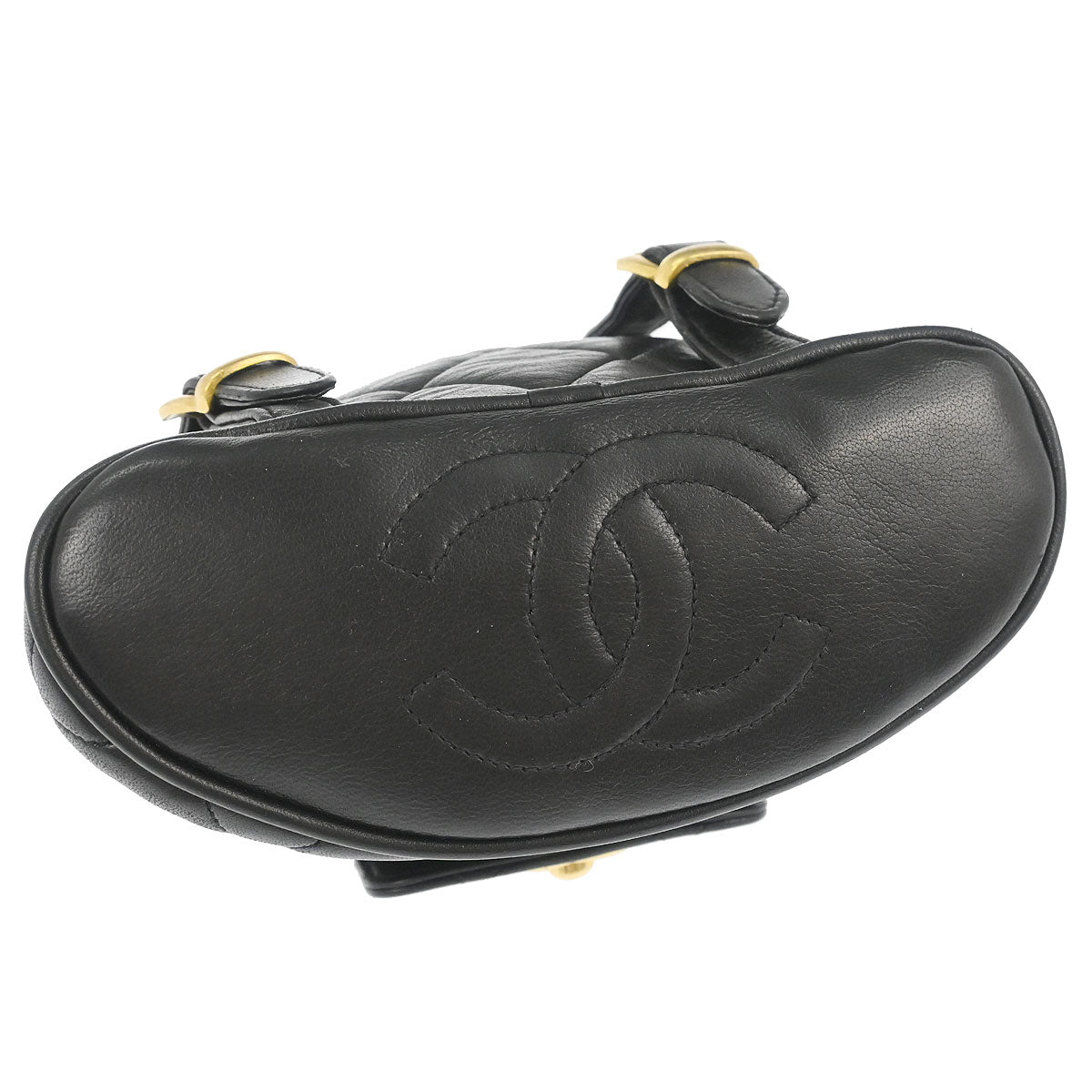 Chanel Black Lambskin Duma Backpack Small