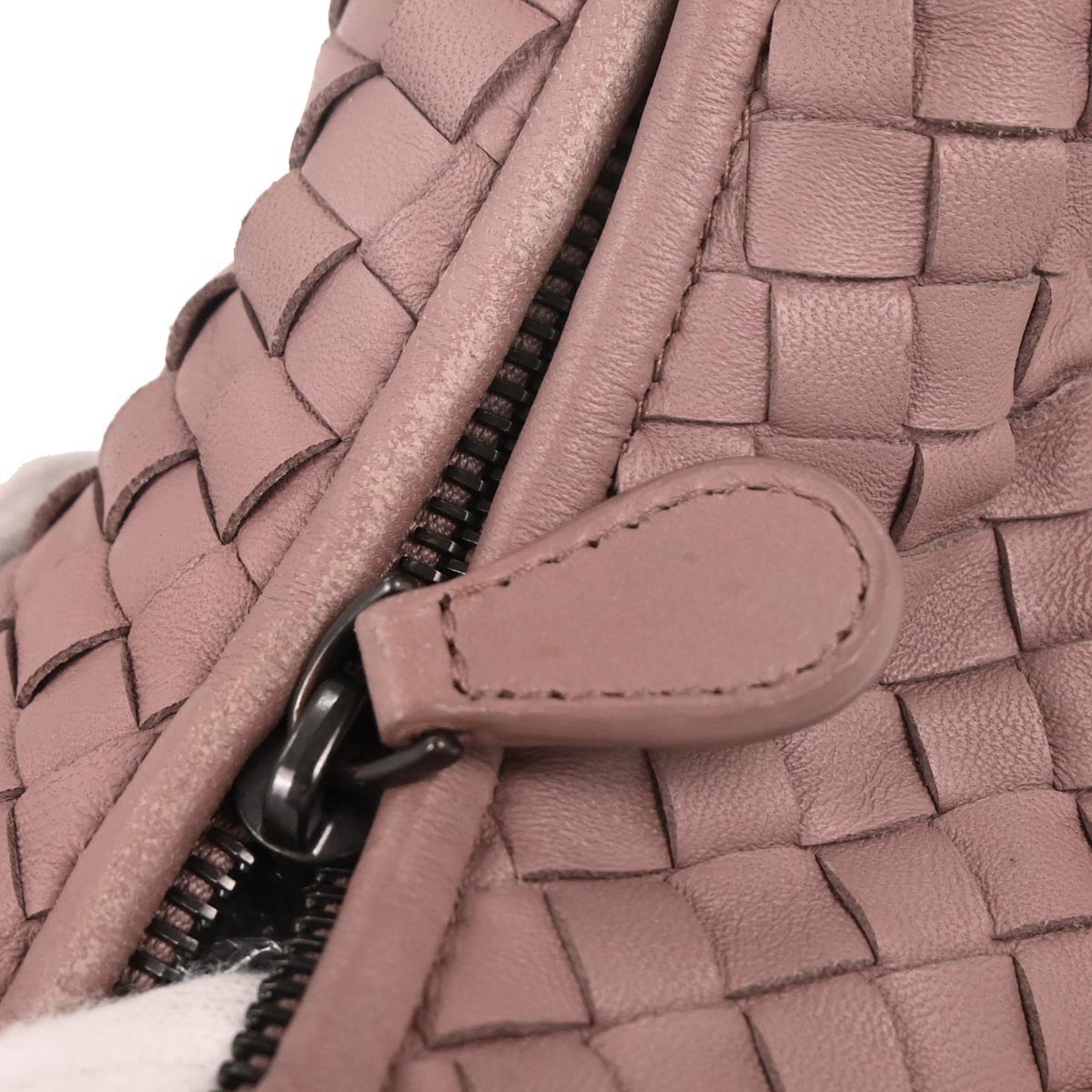 Bottega Veneta Pink Lambskin Intrecciato Hobo Bag