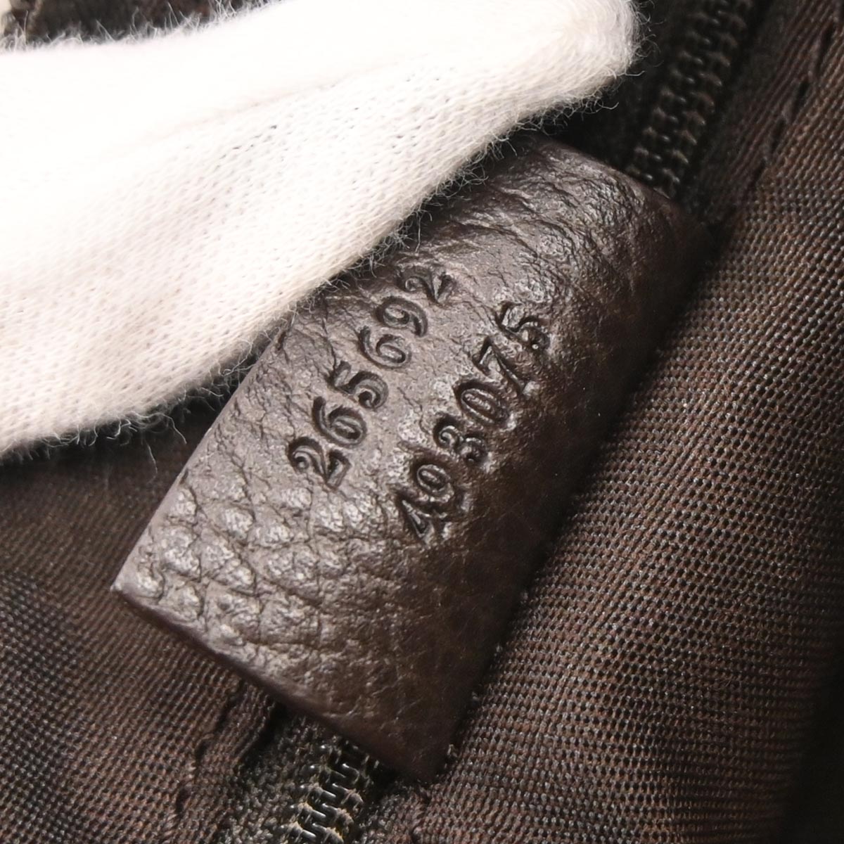 Gucci Brown Canvas GG Abbey D Ring Handbag