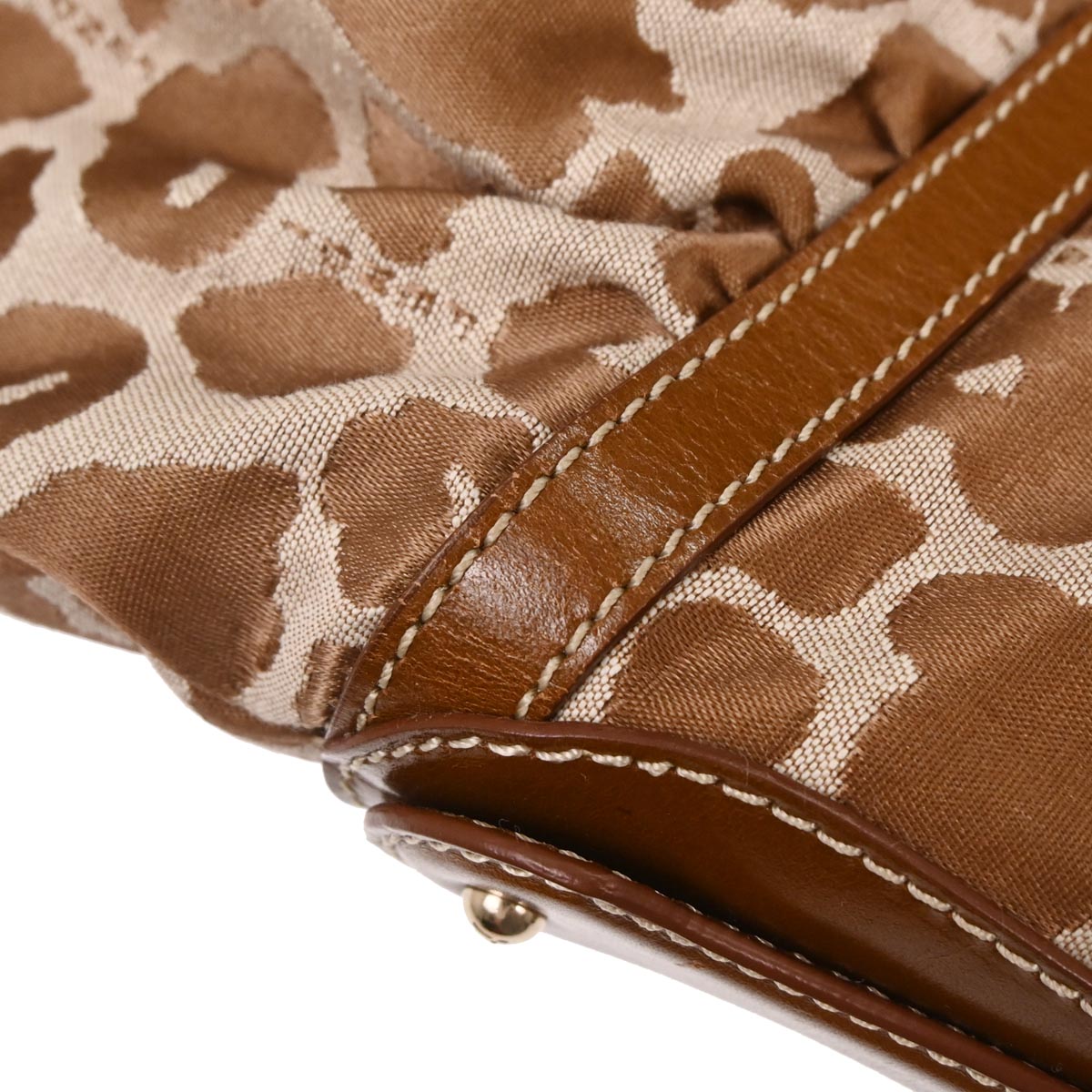 Fendi Brown Leopard Print Handbag