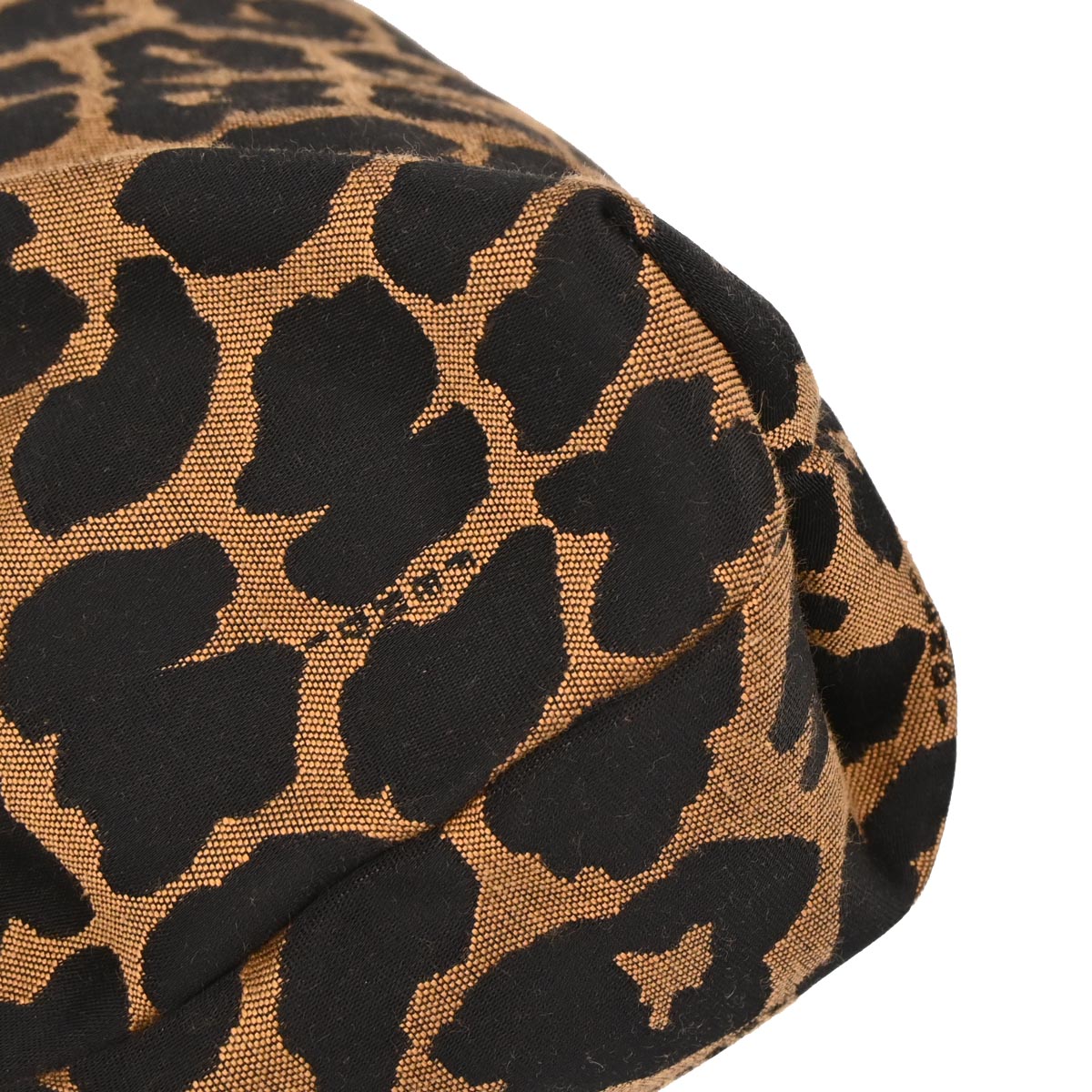 Fendi Black Brown Leopard Print Handbag