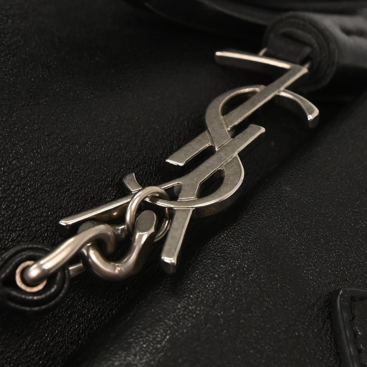 Saint Laurent Black Fringe Festival Backpack