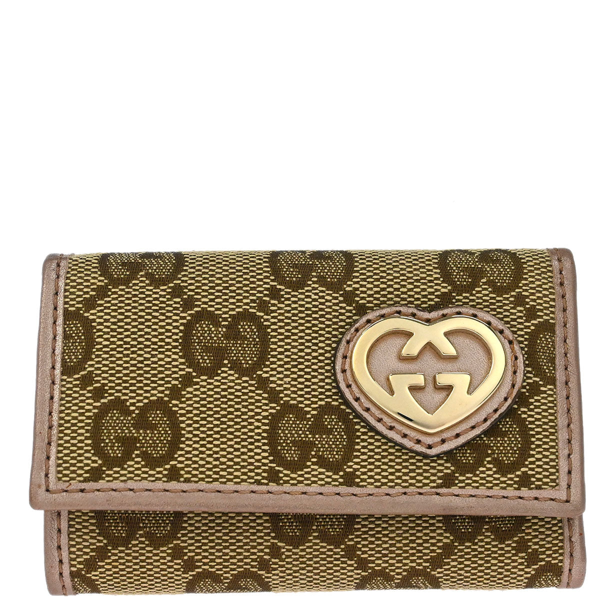 Gucci Key Case Beige GG Canvas Small Good