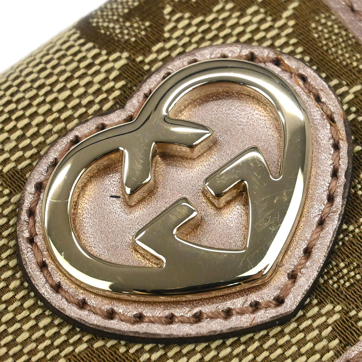 Gucci Key Case Beige GG Canvas Small Good