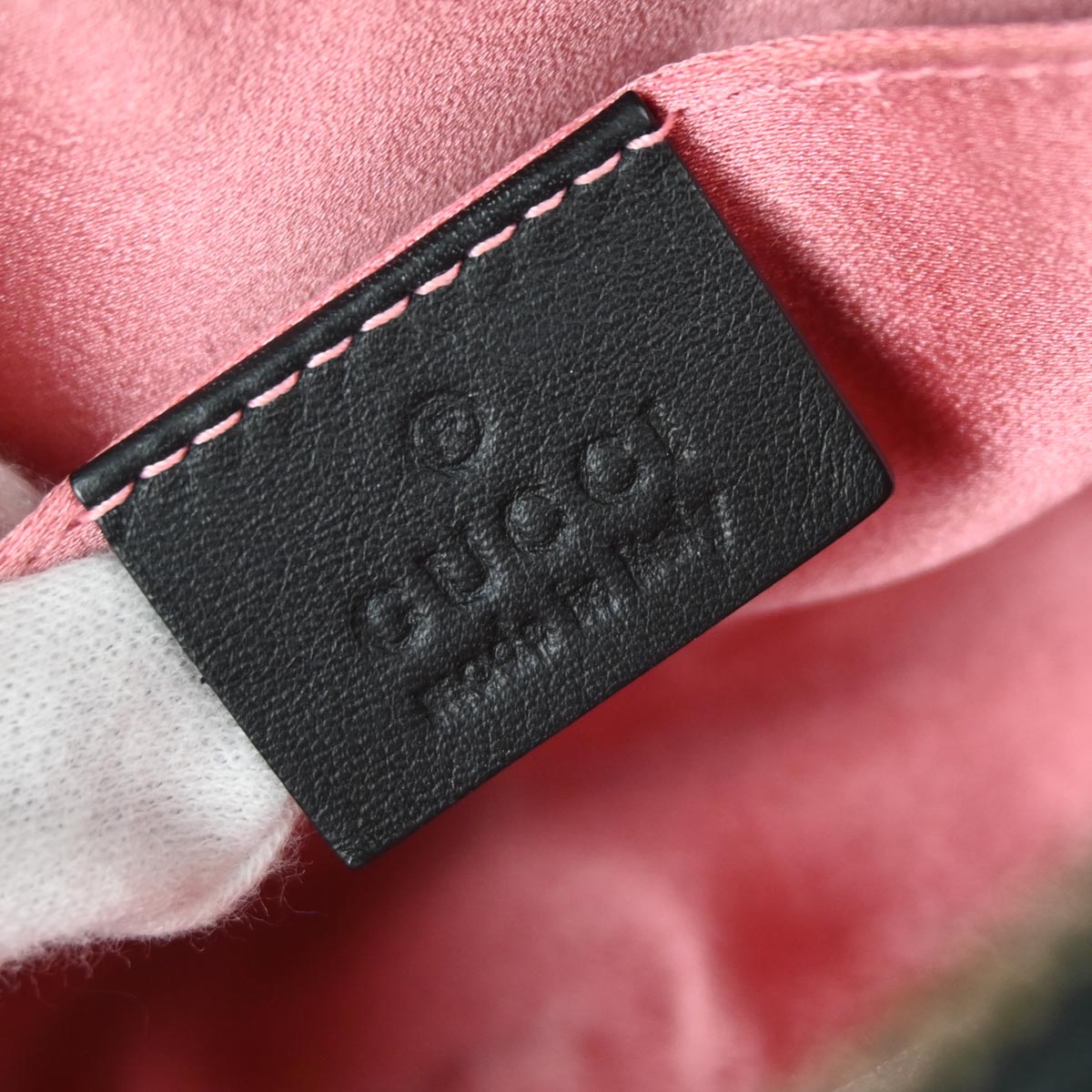 Gucci Black Velvet GG Marmont Belt Bum Bag