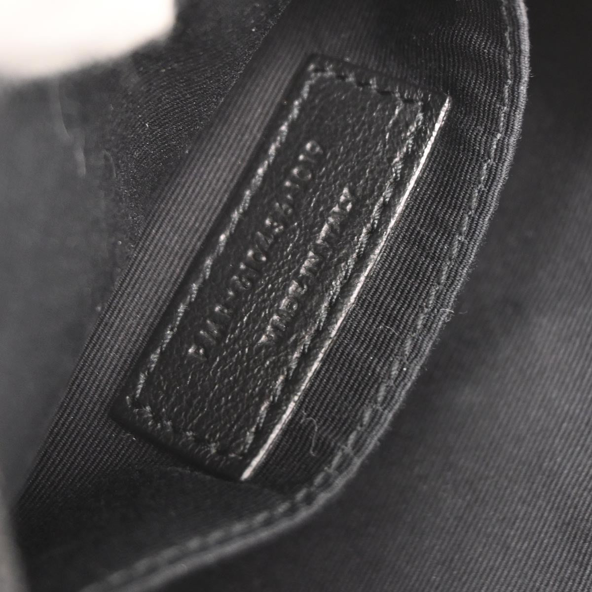 Saint Laurent Black Calfskin Vinyle Shoulder Bag